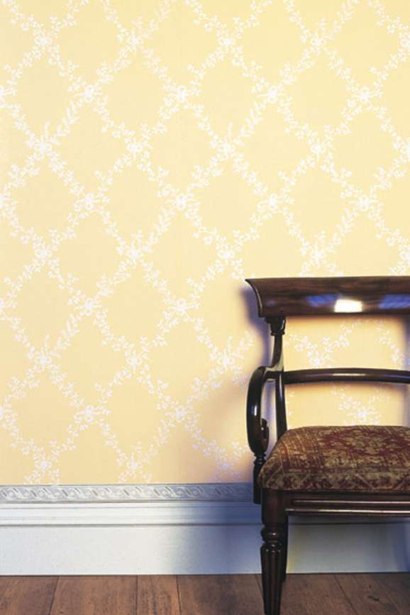 Sample Wallpaper Toile Trellis