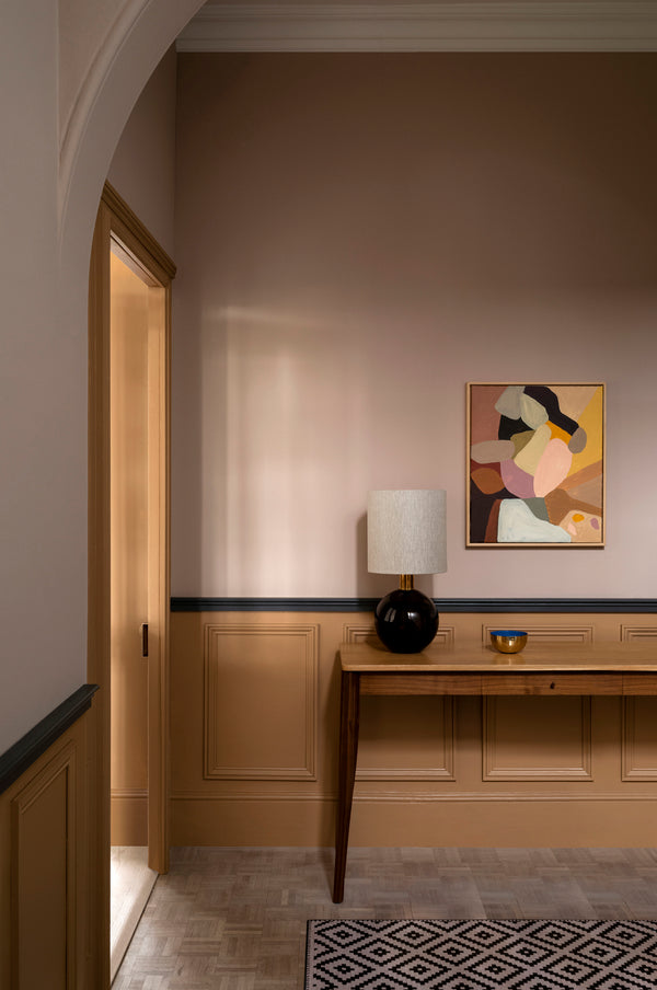 Interior pintado com Paint & Paper Library Acqua Viva No. 122