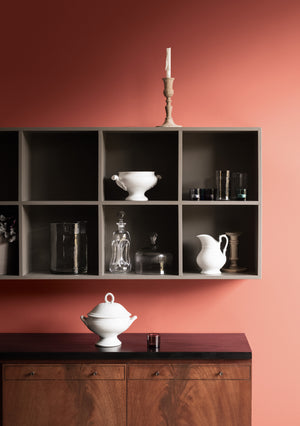 Interior pintado com Paint & Paper Library Beetlenut No. 413