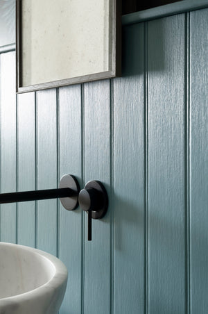Interior pintado com Paint & Paper Library Blue Gum No. 620