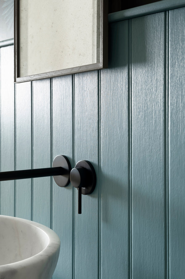 Interior pintado com Paint & Paper Library Blue Gum No. 620