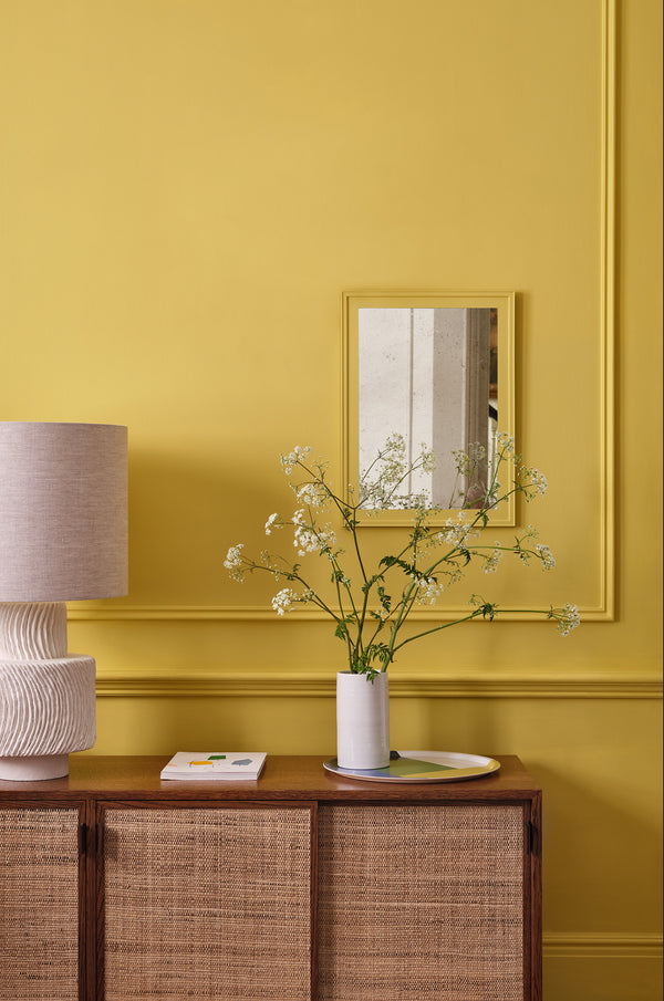 Interior pintado com Paint & Paper Library Brimstone No. 476
