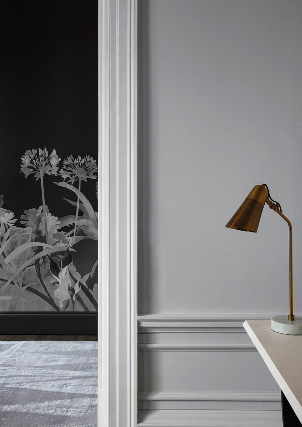 Interior pintado com Paint & Paper Library Cotton V No. 135