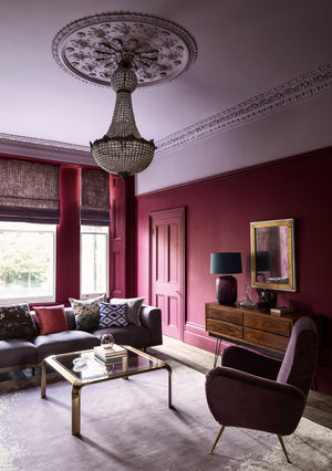 Interior pintado com Paint & Paper Library Grenache No. 372