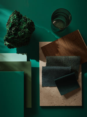 Interior pintado com Paint & Paper Library Malachite No. 713