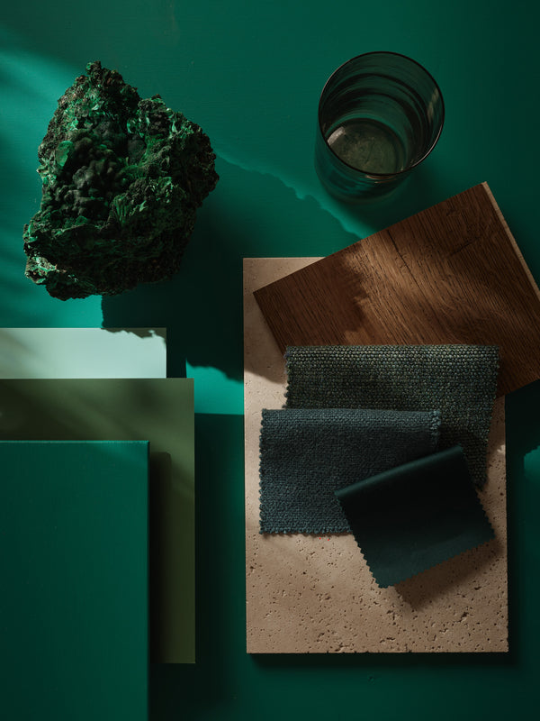 Interior pintado com Paint & Paper Library Malachite No. 713