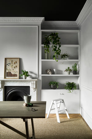 Interior pintado com Paint & Paper Library New Black No. 126