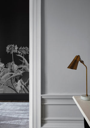 Interior pintado com Paint & Paper Library Perse Grey No. 141