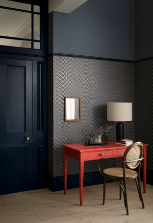 Interior pintado com Paint & Paper Library Plimsoll No. 655