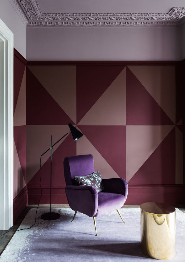 Interior pintado com Paint & Paper Library Rouge II No. 326