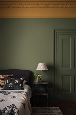 Interior pintado com Paint & Paper Library Sencha No. 569