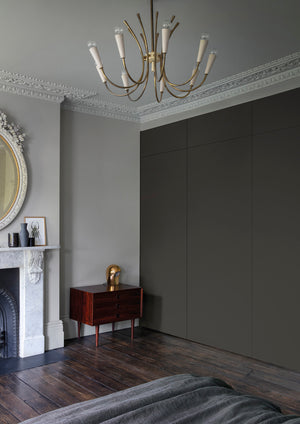 Interior pintado com Paint & Paper Library Slate II No. 162