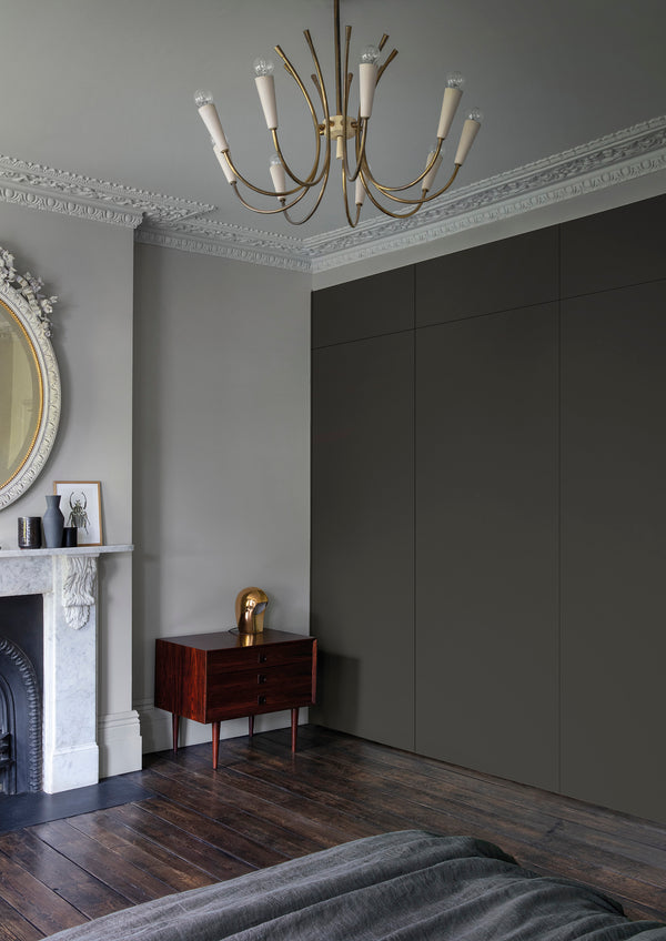 Interior pintado com Paint & Paper Library Slate II No. 162