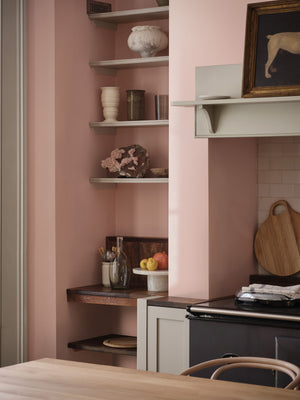 Interior pintado com Paint & Paper Library Slate II No. 162