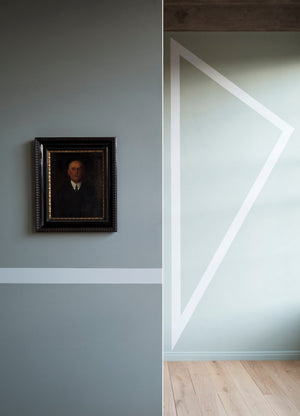 Interior pintado com Paint & Paper Library Steel I No. 601