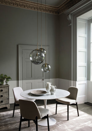 Interior pintado com Paint & Paper Library Steel II No. 602