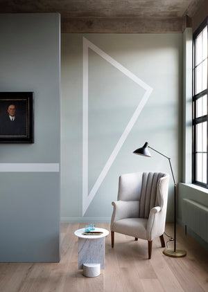 Interior pintado com Paint & Paper Library Steel III No. 603